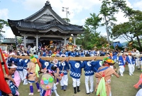 住吉神社お立ち、これから領家浜へ向かう