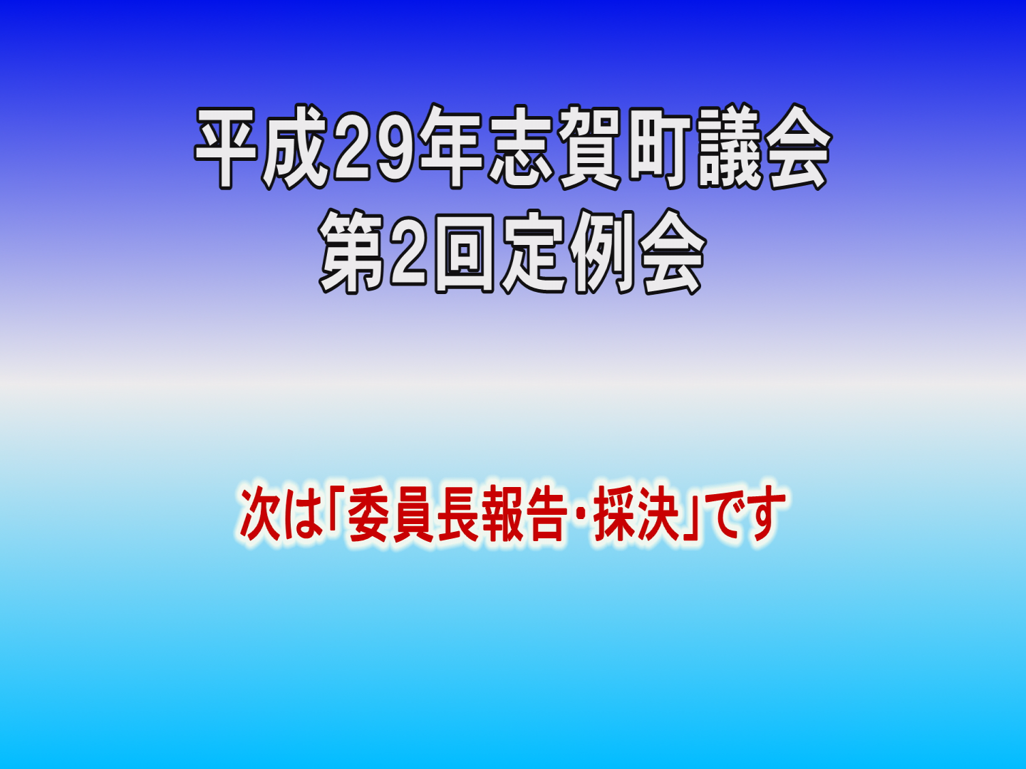 平成29年第2回議会定例会採決