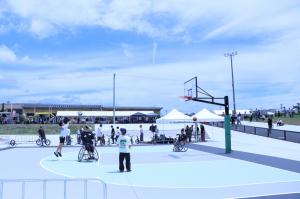 3on3バスケットコートにて